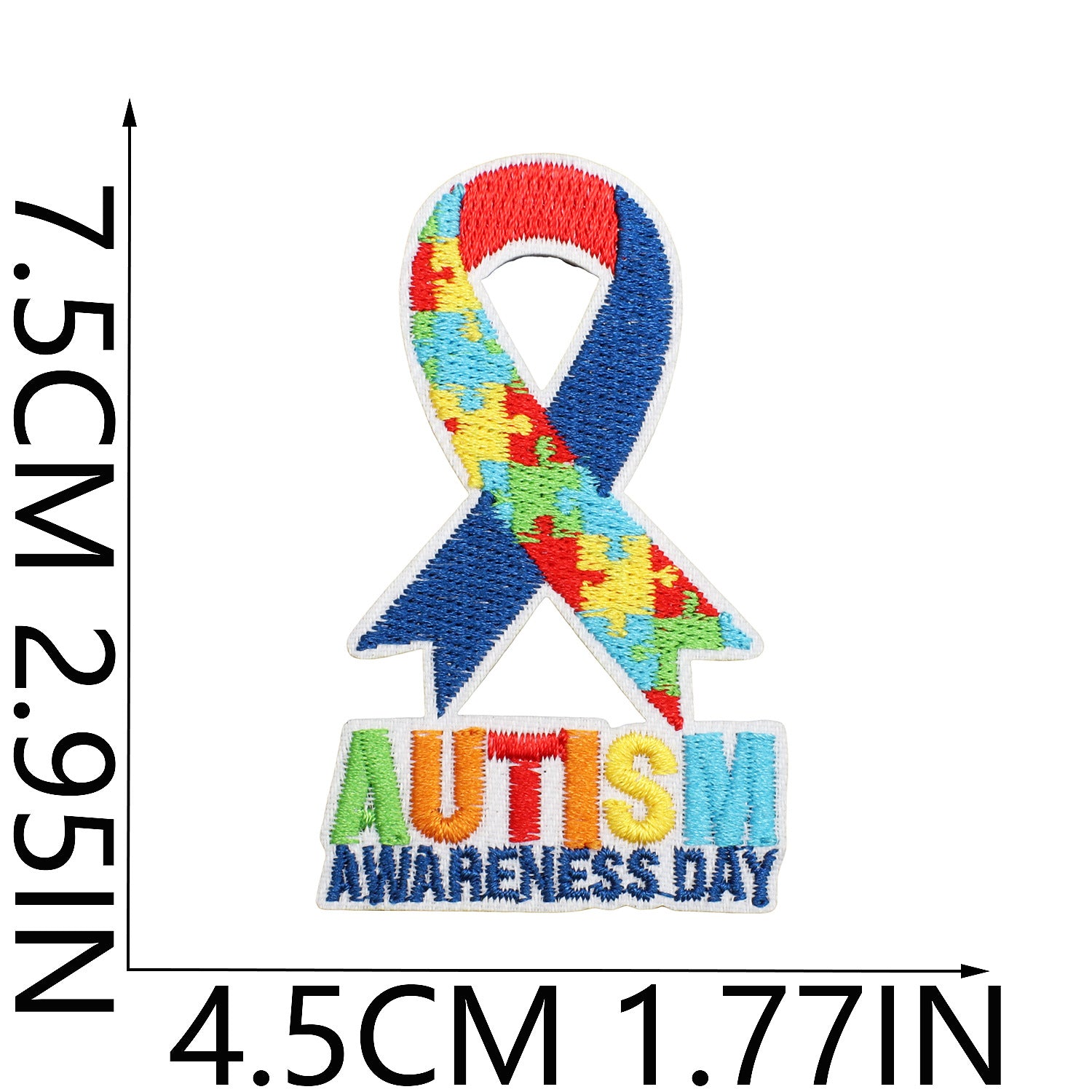 Wholesale Autism Awareness Embroidered Patch